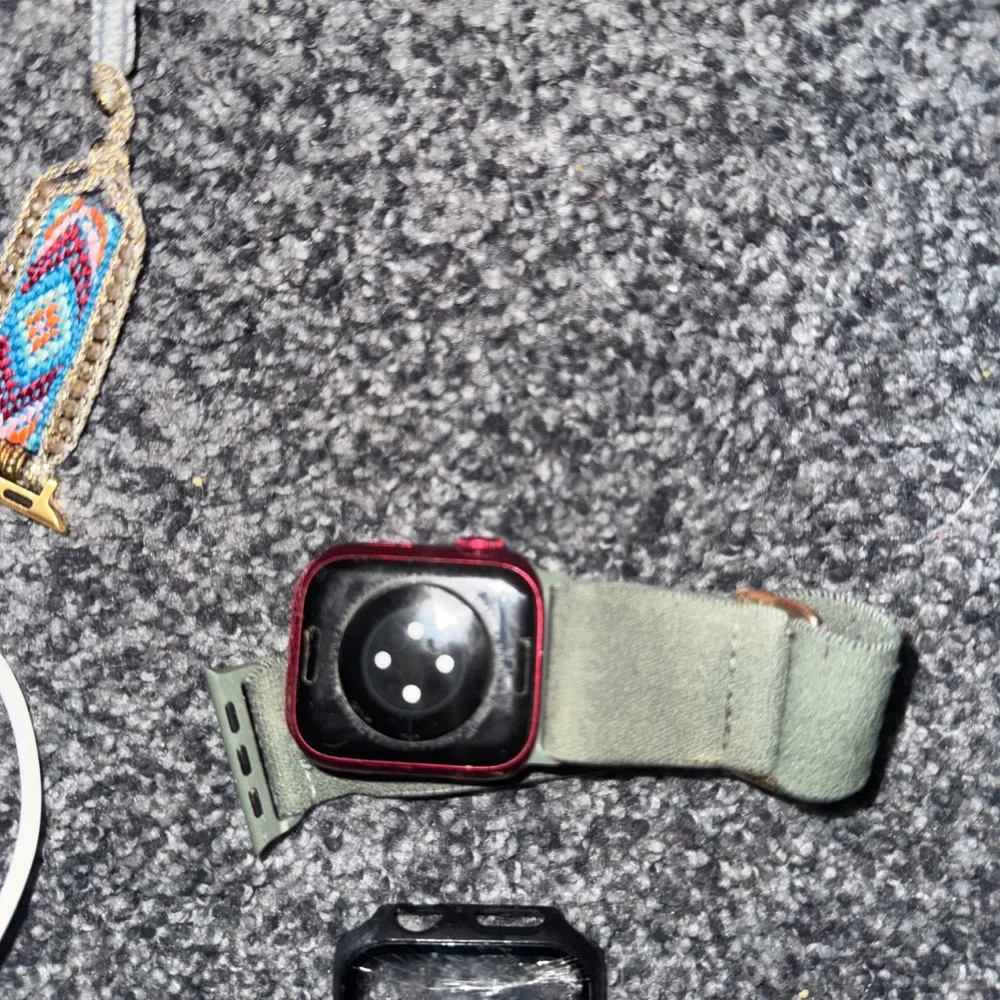 Red series 7 Apple Watch